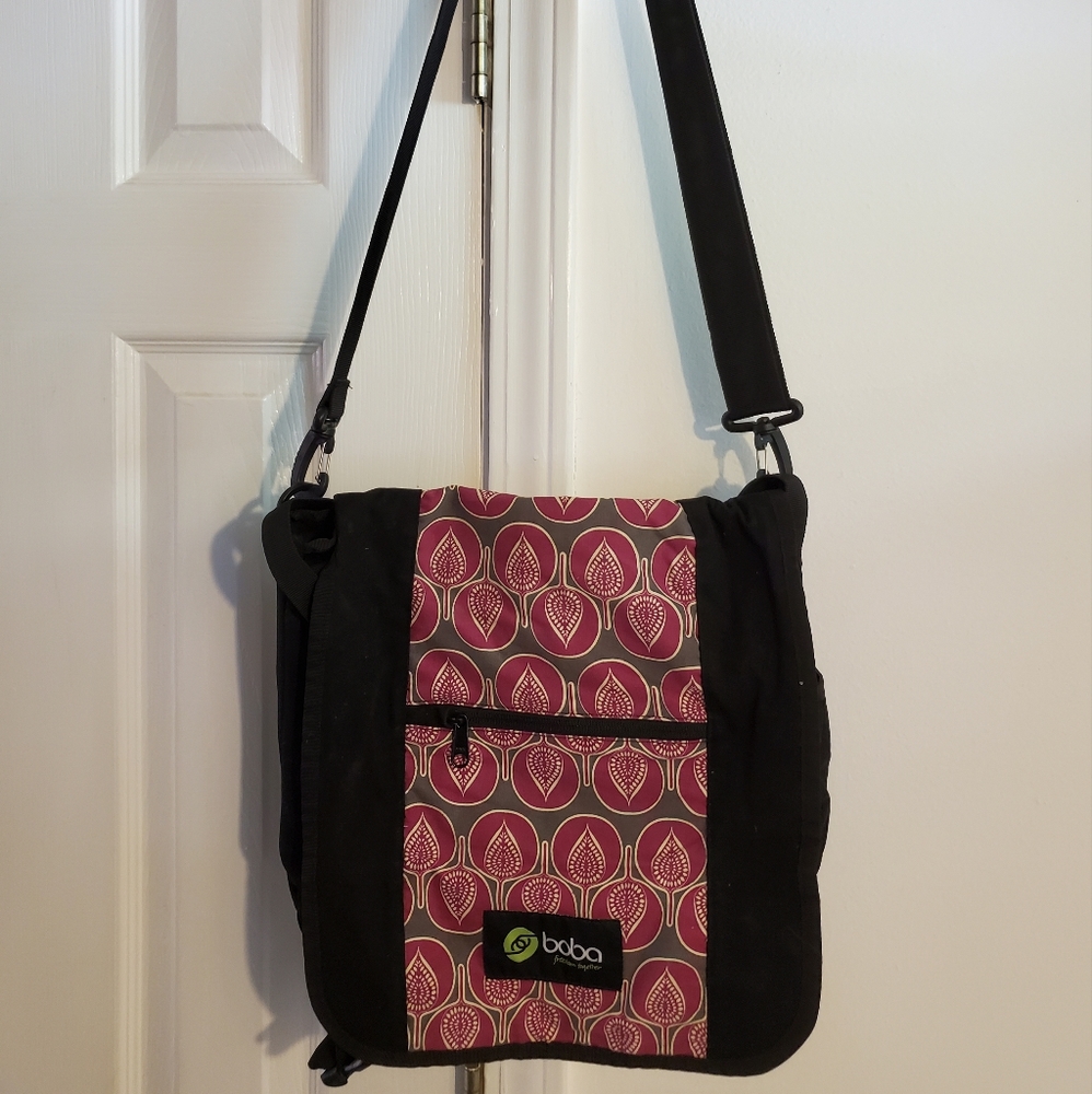 Boba Messenger Bag Purple and Gray